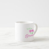 1e keer Grootmaroze bloemen cadeautjes Espresso Kop (Voorkant rechts)