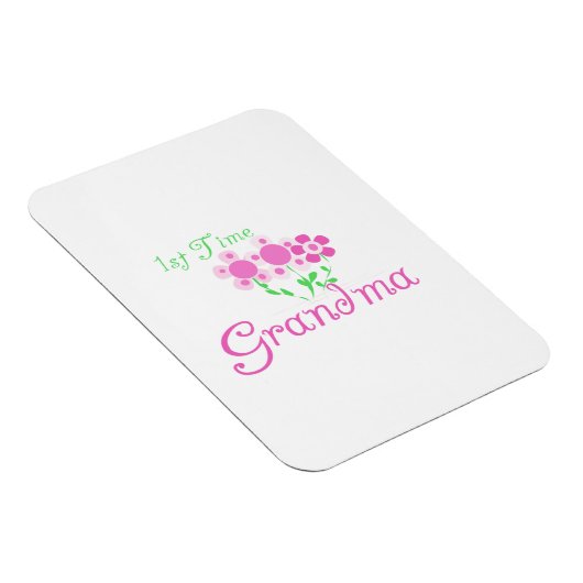 1e keer Grootmaroze bloemen cadeautjes Magneet (Rechterzijde)