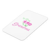 1e keer Grootmaroze bloemen cadeautjes Magneet (Linkerzijde)