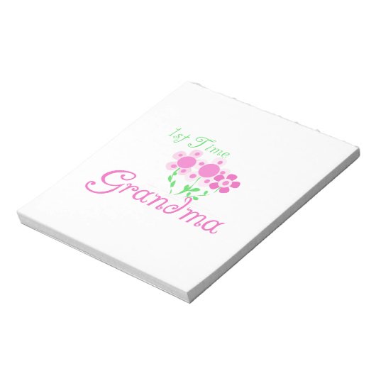 1e keer Grootmaroze bloemen cadeautjes Notitieblok (Linkerzijde)