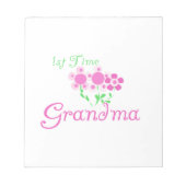 1e keer Grootmaroze bloemen cadeautjes Notitieblok (Voorkant)