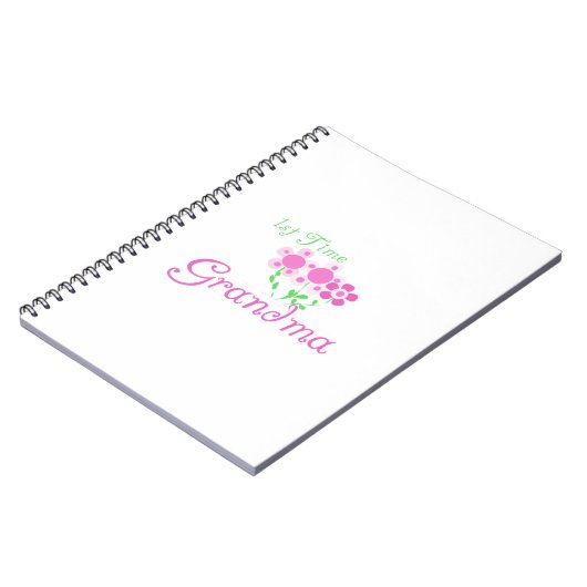 1e keer Grootmaroze bloemen cadeautjes Notitieboek (Linkerzijde)