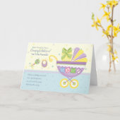 1e keer Kaart zwangerschapsfelicitaties (Gele Bloem)