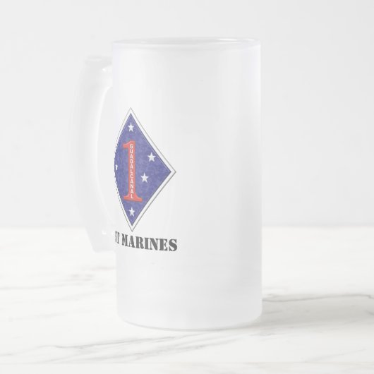 1e keizersbuis - 1e zeedivisie matglas bierpul (Voorkant links)