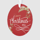 1e kerst als grootouders op maat Ornament (voorkant)