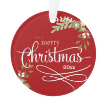 1e kerst als grootouders op maat Ornament