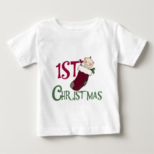 1e kerst-Baby in Stocking (Voorkant)
