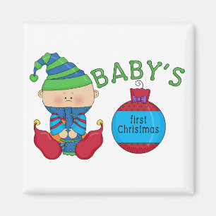 1e Kerst Elf Tshirts en geschenken Magneet