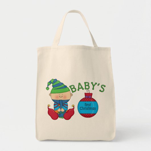1e Kerst Elf Tshirts en geschenken Tote Bag (Voorkant)