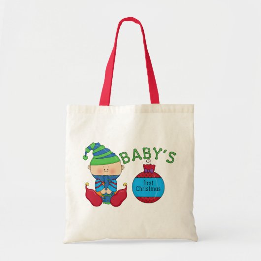 1e Kerst Elf Tshirts en geschenken Tote Bag (Voorkant)