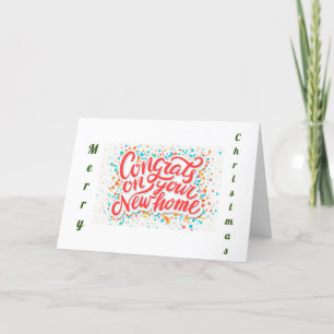*1e KERST* IN UW ** NIEUW HUIS ** Feestdagen Kaart