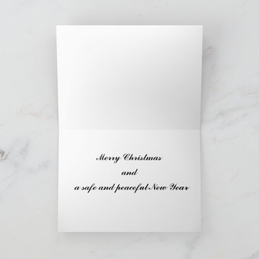 1e kerst samen feestdagen kaart (Binnen)