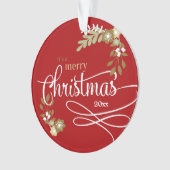 1e kerstfeest als grote broer aangepaste foto/naam ornament (voorkant)