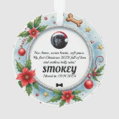 1e kerstmis 2-zijdig Pawfect Beginnings Ornament (achterkant)