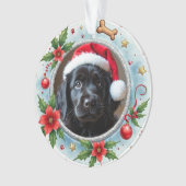 1e kerstmis 2-zijdig Pawfect Beginnings Ornament (voorkant)