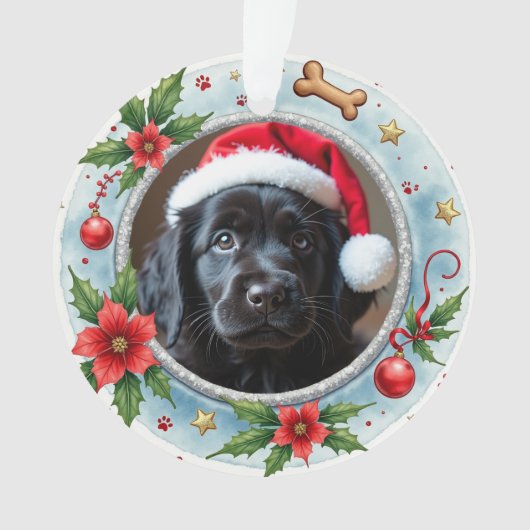 1e kerstmis 2-zijdig Pawfect Beginnings Ornament (voorkant)