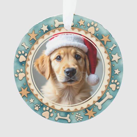 1e kerstmis 2-zijdige Pawfect Eerste Kerstmis Ornament (voorkant)