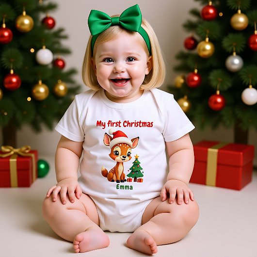 🎄1e Kerstmis, aangepaste tekst, Doe-Re-Mi Kerstm Romper