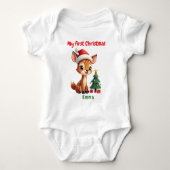 🎄1e Kerstmis, aangepaste tekst, Doe-Re-Mi Kerstm Romper (Voorkant)