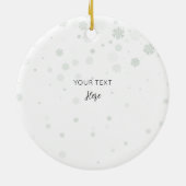 1e Kerstmis als Familie van 3 Waterverf Olifant Keramisch Ornament (Achterkant)