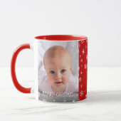 1e Kerstmis Baby Custom Foto Nieuwe Moeder Pap Roo Mok (Links)