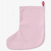 1e Kerstmis Bunny Baby Meisje Roze Naam Grote Kerstsok (Achterkant)