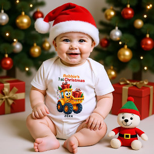 1e kerstmis, eigen tekst, Jingle Load & Roll Romper