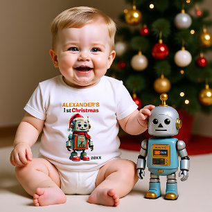 1e Kerstmis, eigen tekst, Santa-Bot-debuut Romper