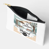 1e Kerstmis Getrouwd 2025 | Rustieke Winter Scène Etui (Open)