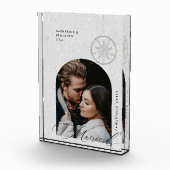 1e Kerstmis Getrouwd Sneeuwvlokken Boho Modern Gif Fotoblokken (Rechts)