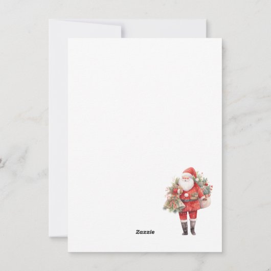 1e Kerstmis in New Home Feestdagenkaart (Achterkant)