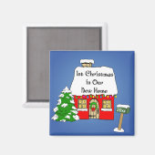 1e Kerstmis in ons nieuwe huis Magneet (Voorkant / Achterkant)