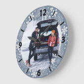 1e Kerstmis Vrolijk Getrouwd Citaat Foto Grote Klok (Hoek)