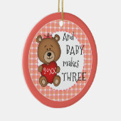 1e Kind Nieuwe Baby Meisje Keepsake Kerstcadeau Keramisch Ornament (Rechts)