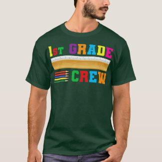 1e klas bemanning 1e schooldag t-shirt