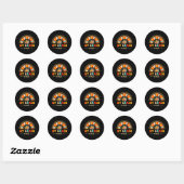 1e klas bemanning terug naar school leraar student ronde sticker (Vel)