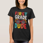 1e klas dude eerste dag van de school student k t-shirt (Voorkant)