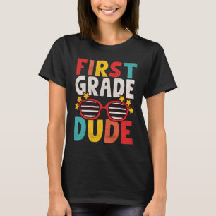 1e klas dude eerste dag van de school student k t-shirt