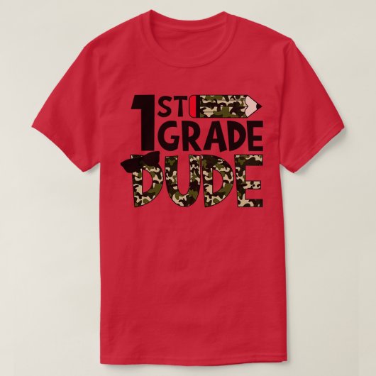 1e klas dude school t-shirt (Design voorkant)