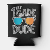 1e klas dude terug naar school eerste klas student blikjeskoeler (Voorkant)