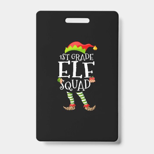 1e klas Elf Squad Funny elementaire lerarenopleidi Badge (Voorkant)