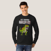 1e klas genageld het rex dinosaurus Afstuderen Kin T-shirt (Voorkant volledig)