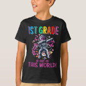 1e klas is uit deze wereld eerste schooldag t-shirt (Voorkant)