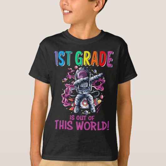 1e klas is uit deze wereld eerste schooldag t-shirt (Voorkant)