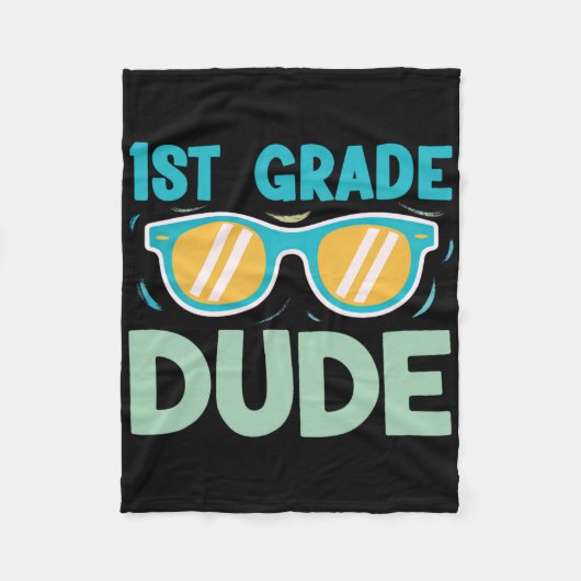 1e klas jongens Kinder terug naar school team eers Fleece Deken (Voorkant)