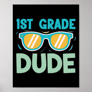 1e klas jongens Kinder terug naar school team eers Poster