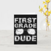 1e klas kerel eerste dag schoolgeschenk terug naar kaart (Gele Bloem)