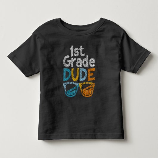 1e klas kerel terug naar school eerste klas studen kinder shirts (Voorkant)