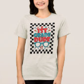 1e klas kerel terug naar school eerste klas studen Tri-Blend shirt (Voorkant)