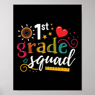 1e klas kladder-leraar poster